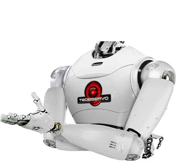 Mascota de TeObservo, un robot con cámara